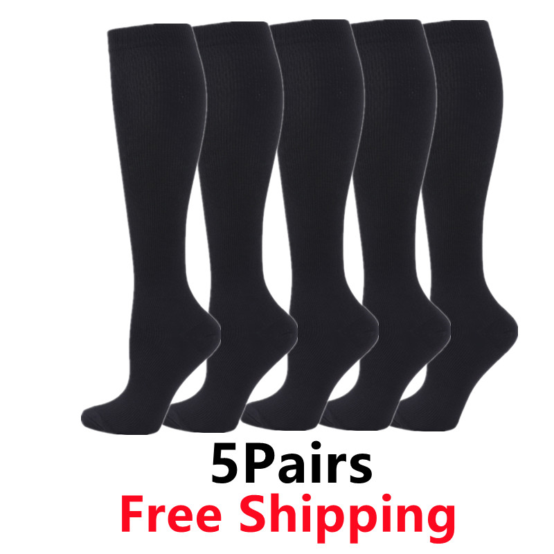 Compression Sock Medical - 5 Paar/pak Compressie Sokken Mannen Running