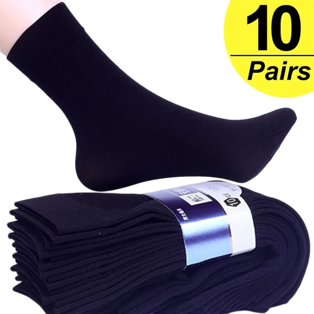 Silk Sock Bamboo - 10 paar modieuze, ademende heren sokken