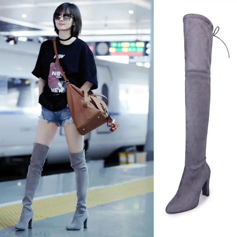 Knee High Sock Women - Nieuwe Europese en Amerikaanse stijl plus