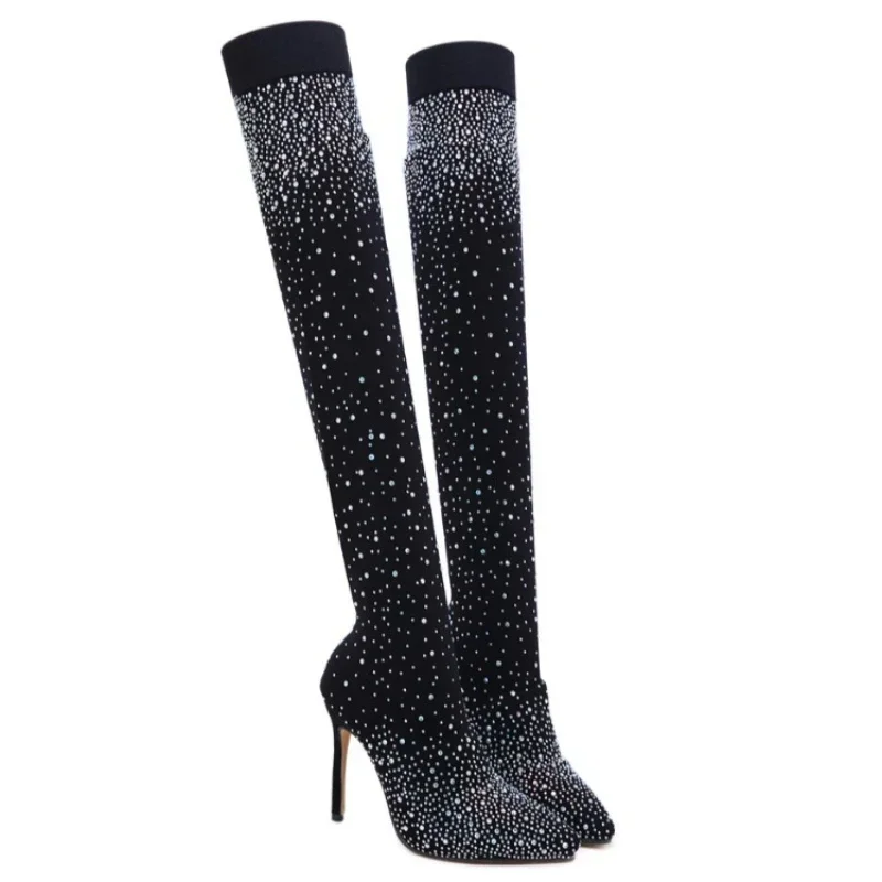 Knee High Sock Women - Sexy Overknee Laarzen voor Vrouwen Stretch
