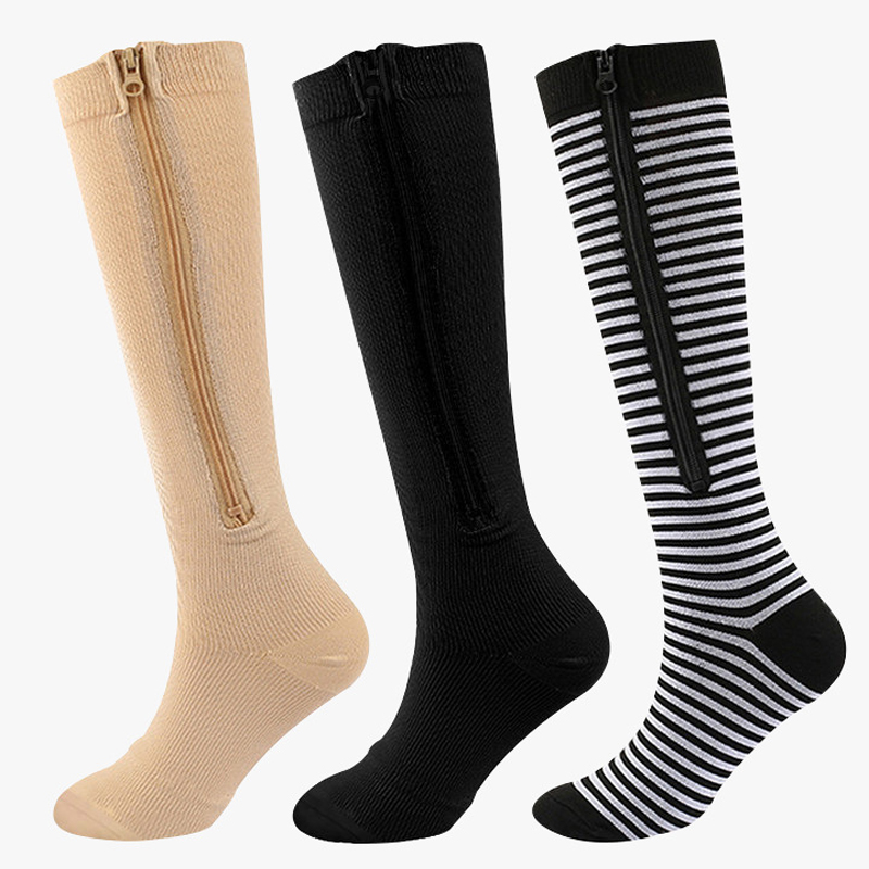 Compression Sock Medical - 1 Paar Medische Rits Compressie Sokken