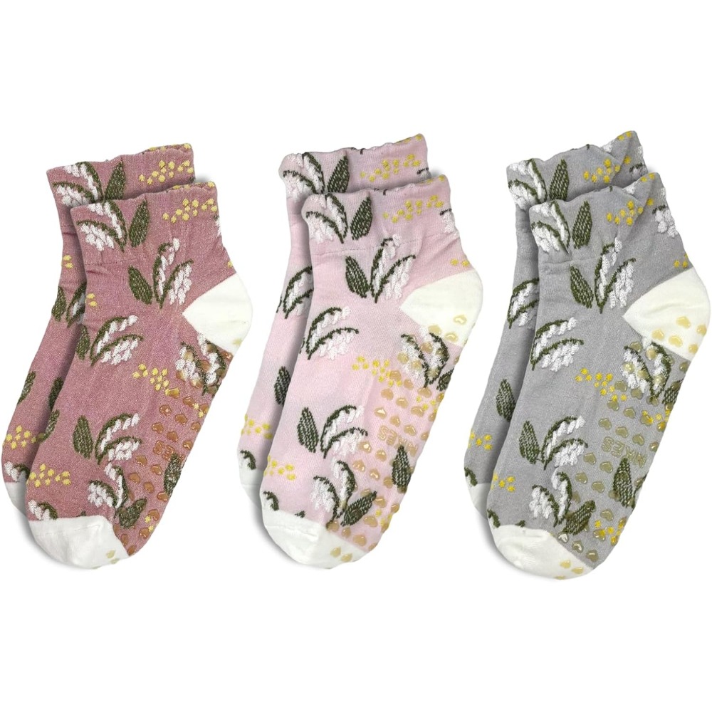 Yogasokken met bloemenjacquard - Grip Sock Yoga recensie en prijs