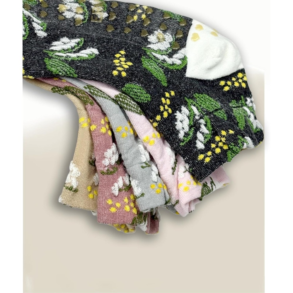 Yogasokken met bloemenjacquard - Grip Sock Yoga recensie en prijs