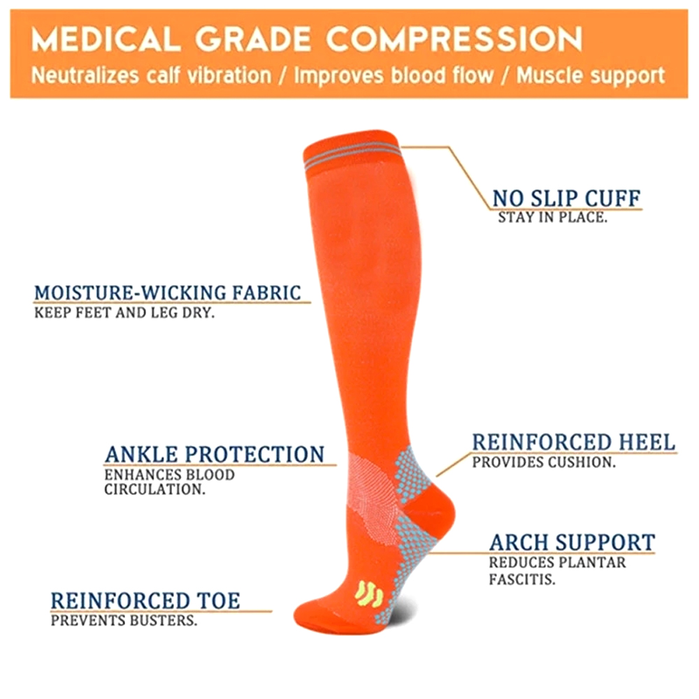 1 paar compressiekousen voor m - Compression Sock Medical recensie en prijs
