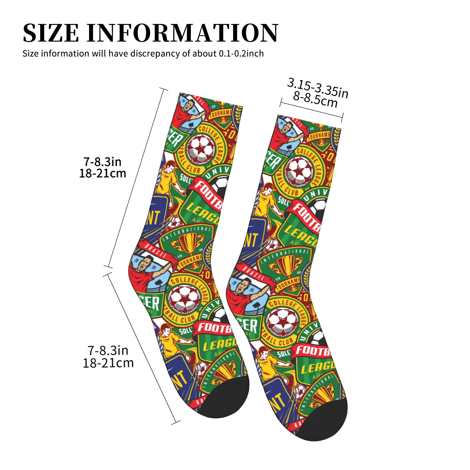 Retro voetbalbadge groen rood  - Dress Sock Men recensie en prijs