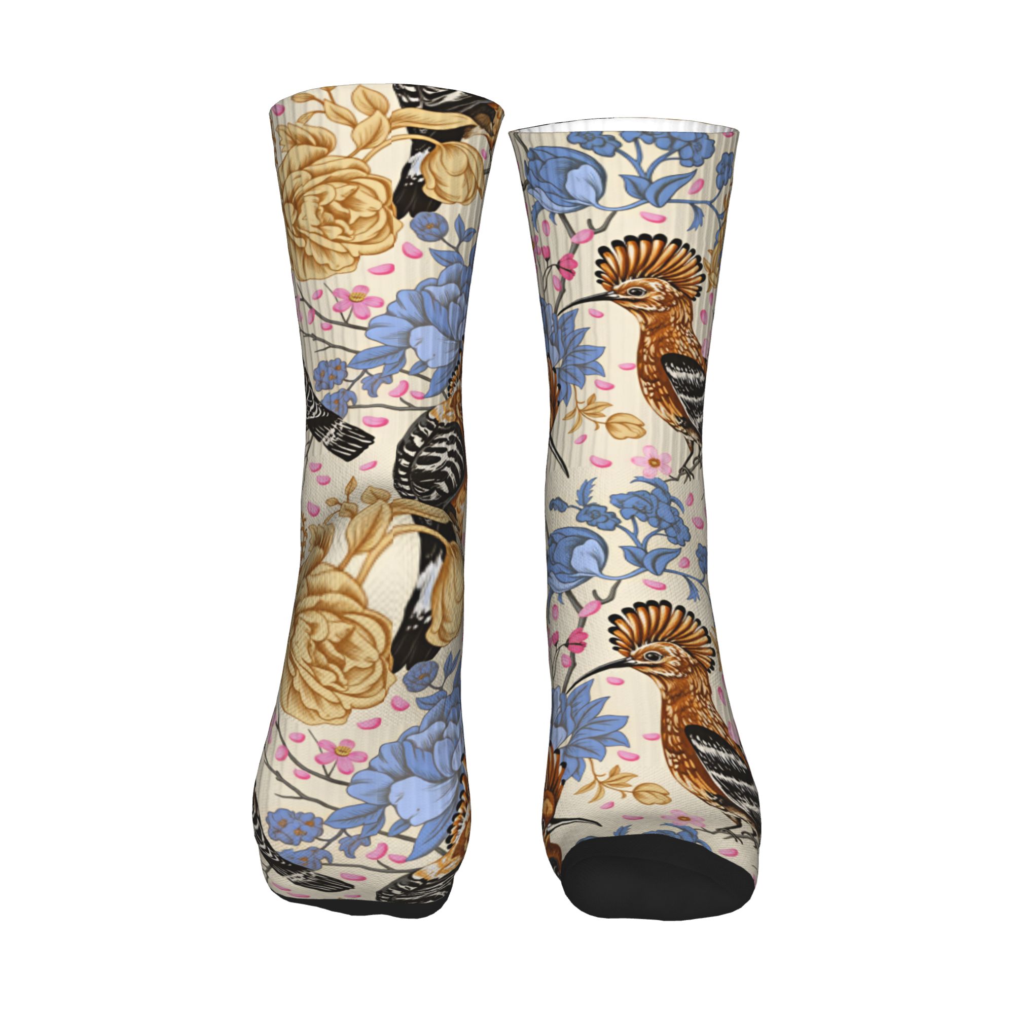 Hoopoe Bird Blue Peony Vintage - Dress Sock Men recensie en prijs