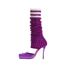 Butterfly-Kont vierkante teen  - Knee High Sock Women recensie en prijs
